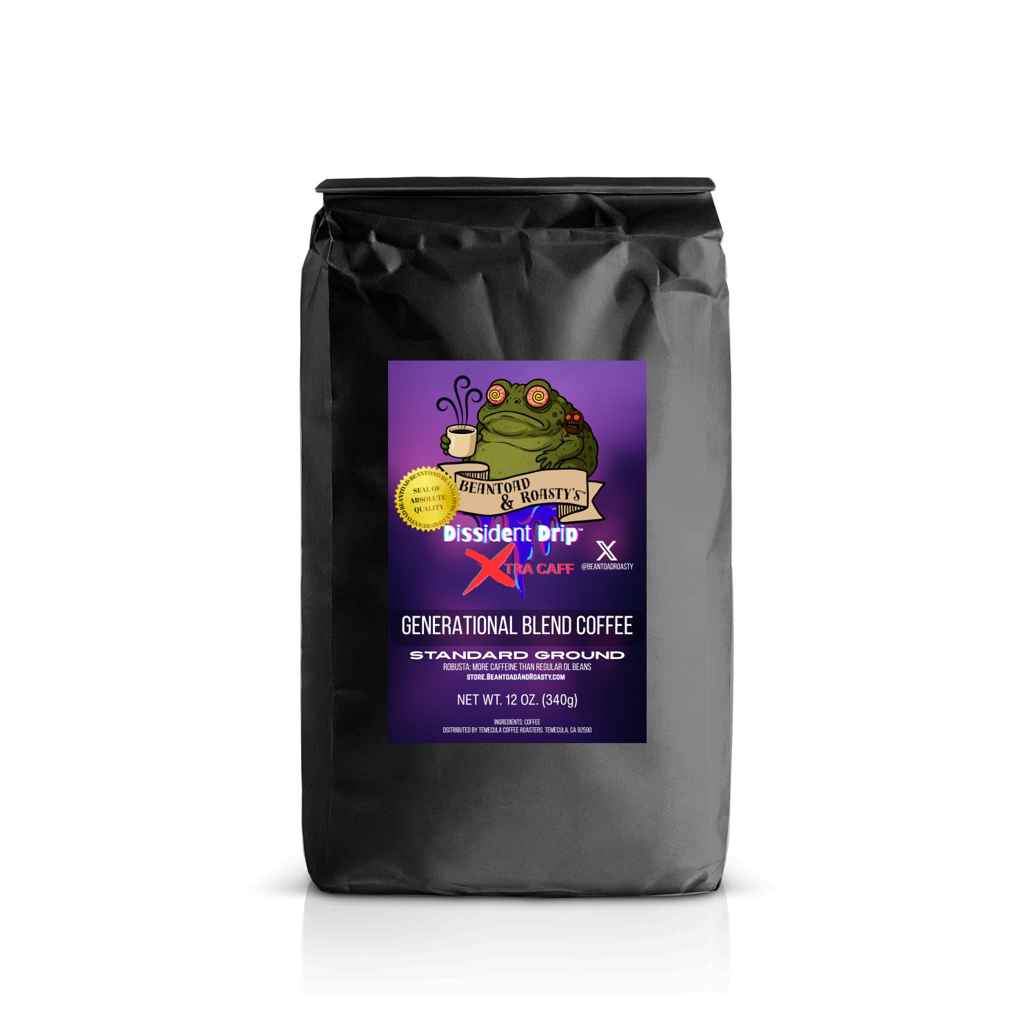 Dissident Drip™ X Caff Standard Ground 12oz. Sack
